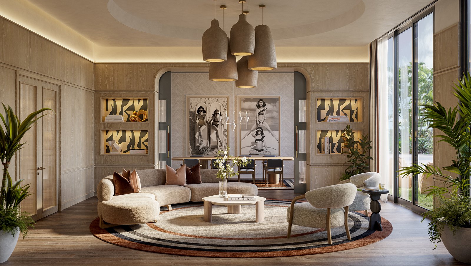 Icon Beach library lounge